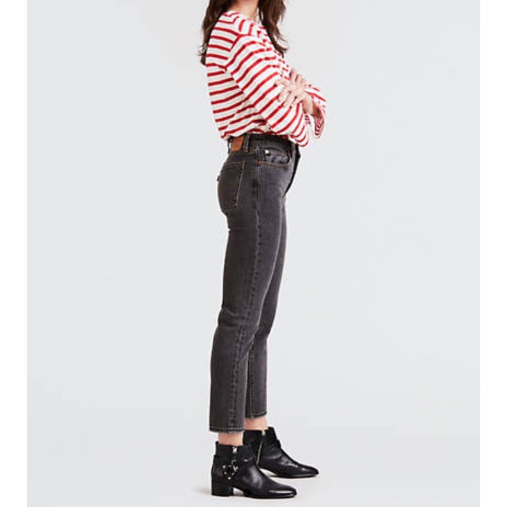 Levi’s washed gray 501 jeans